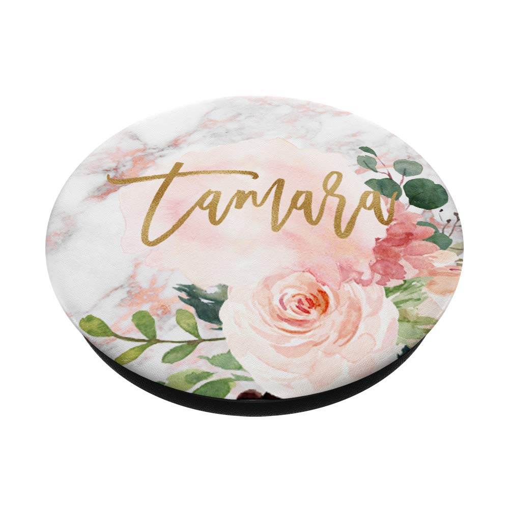 Tamara Personalized Name Gift - Rose Pink Marble & Floral Design | Perfect for Birthdays, Anniversaries & Home Decor