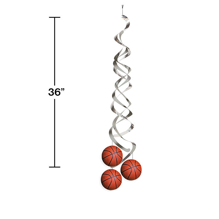 12-Piece Bulk Basketball Deluxe Danglers - Premium Car Interior Decor, Party Supplies & Sports Fan Gifts for Home, Office, and Game Day Celebrations