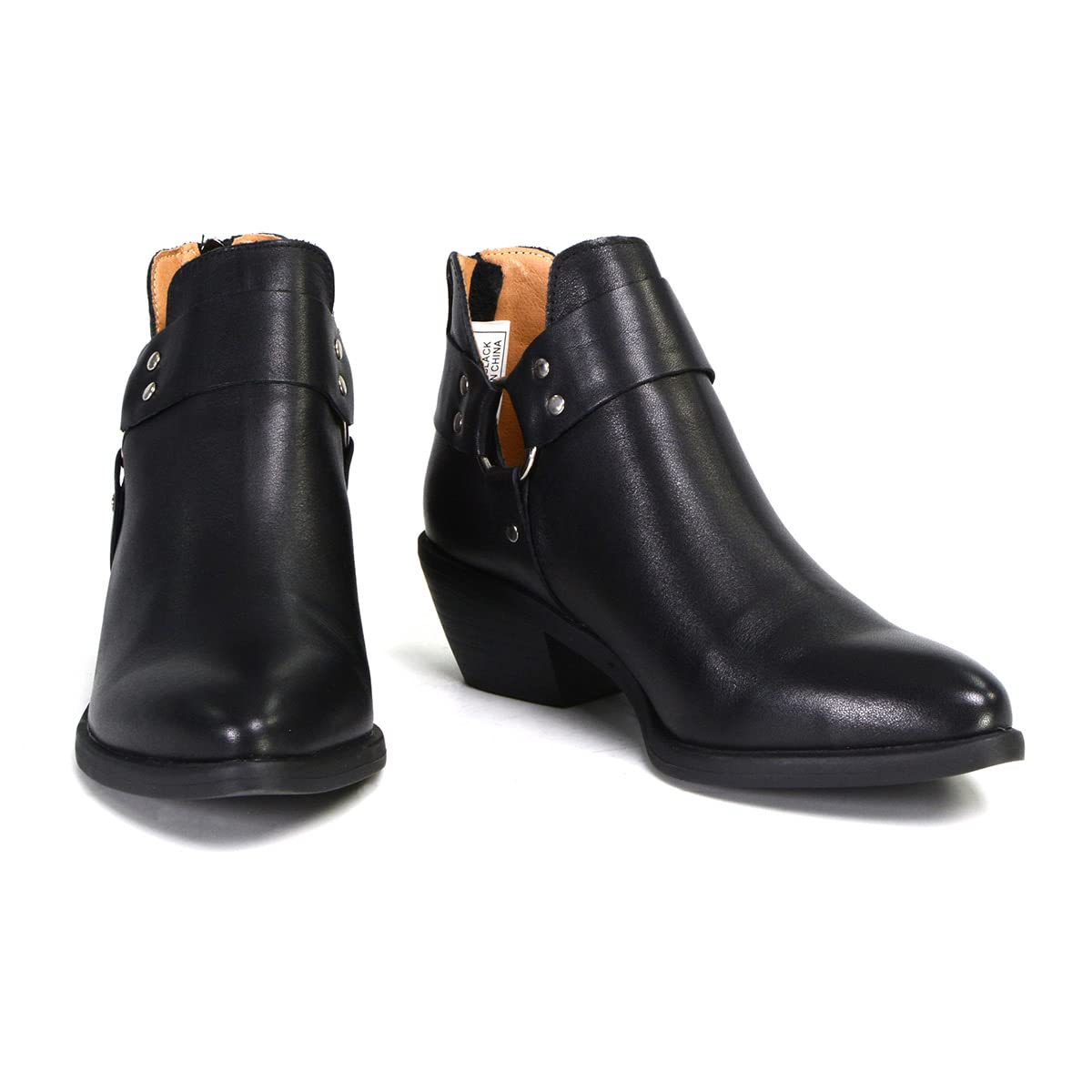 Milwaukee Leather MBL9443 Women's Sleek Black Classic Harness Ring Fashion Shoes - Stylish & Comfortable Boots for Riding, Motorcycle & Everyday Wear