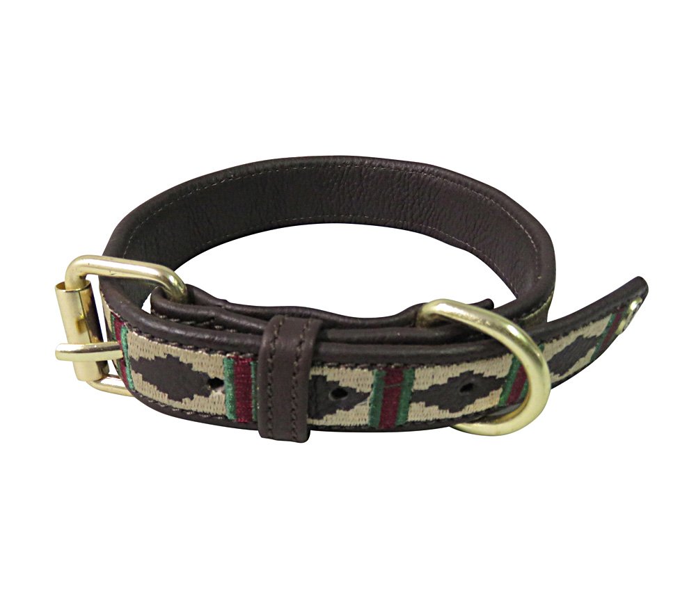 Premium Halo Leather Dog Collar - Classic Adjustable Pet Collar for Small Medium Large Dogs | Durable & Stylish for Daily Walks, Training & Outdoor Adventures