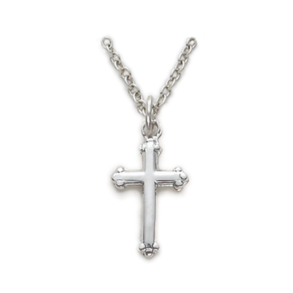 True Faith Jewelry Sterling Silver Cross Pendant Necklace for Women & Men - Religious Christian Jewelry Gift for Baptism, Confirmation & Everyday Wear