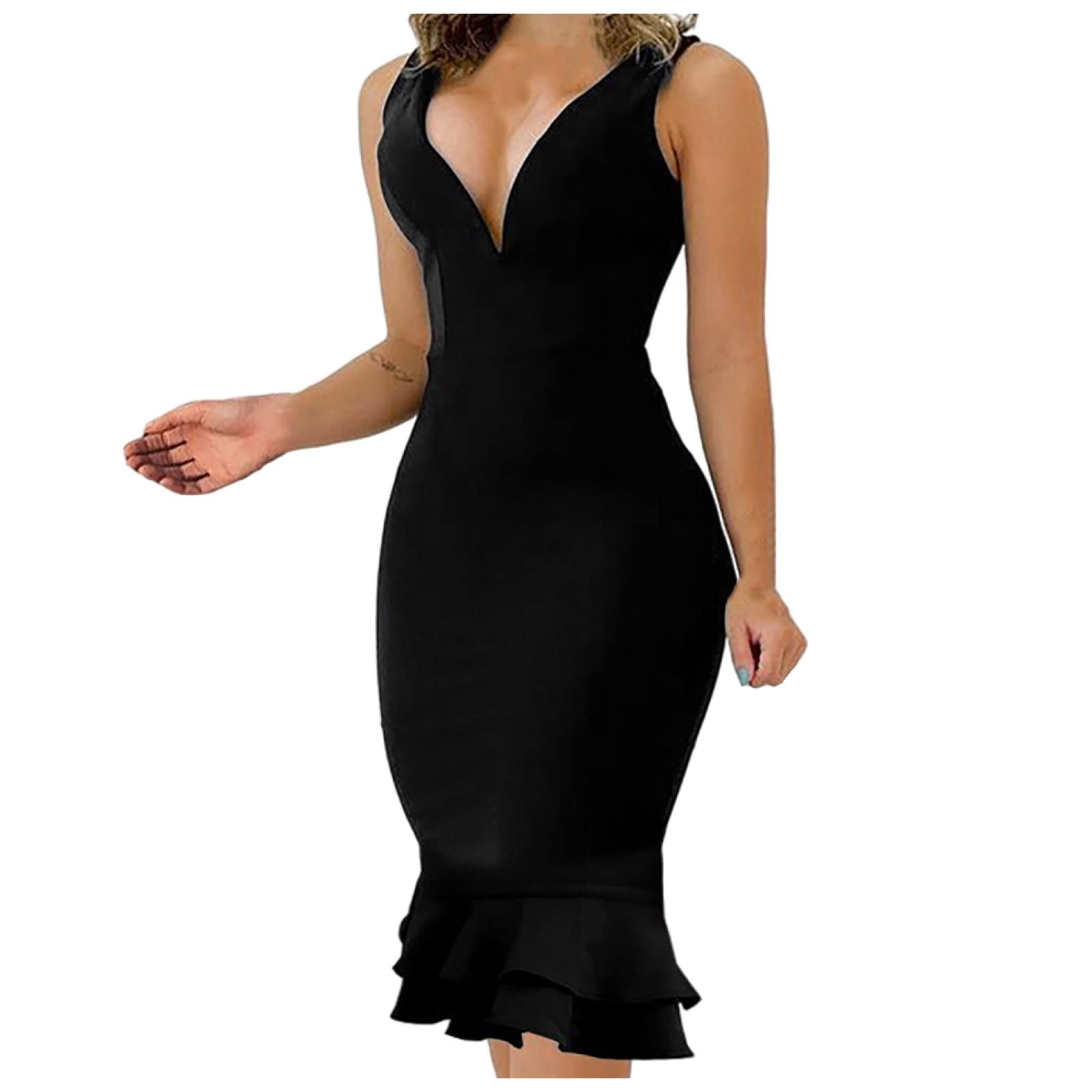 ZEFOTIM Women's Spring Wedding Guest Dress - Sexy One Shoulder & Off Shoulder Cocktail Dress with High Slit for Party, Bridal Shower, Date Night & Special Occasions