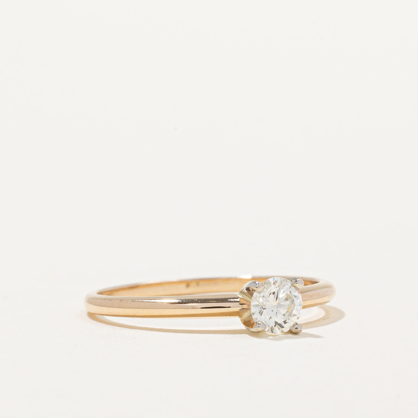 14K White Gold Diamond Engagement Ring for Women | 0.28ct VS1/VS2 H Color | Size 6.5 | Wedding Proposal, Anniversary Gift, Valentine's Day Present
