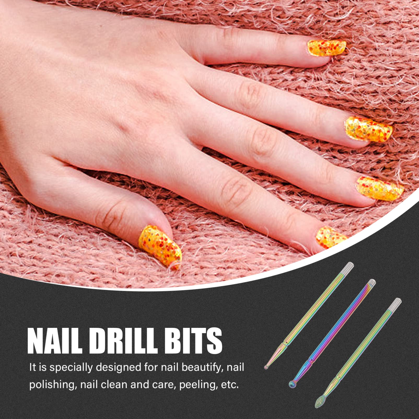 Minkissy Professional Nail Drill Bits Set - 1PC Tungsten Steel Russian Manicure File, Electric Nail Grinder & Polisher for Gel Nails, Pedicure & Acrylic Nails - Perfect for Salon, Home & Professional Nail Care