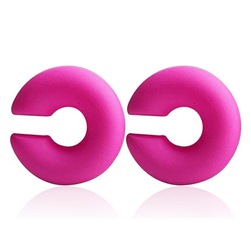 G5:red chunky ear cuff