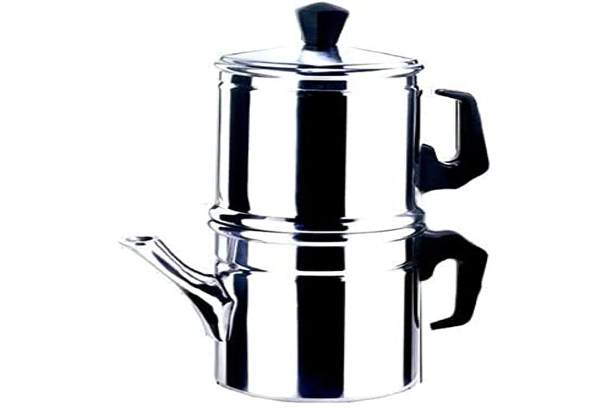 ILSA Neapolitan Coffee Maker, 12 Cups, Aluminum Stovetop Espresso Maker - Perfect for Home Brewing & Italian-Style Coffee Lovers