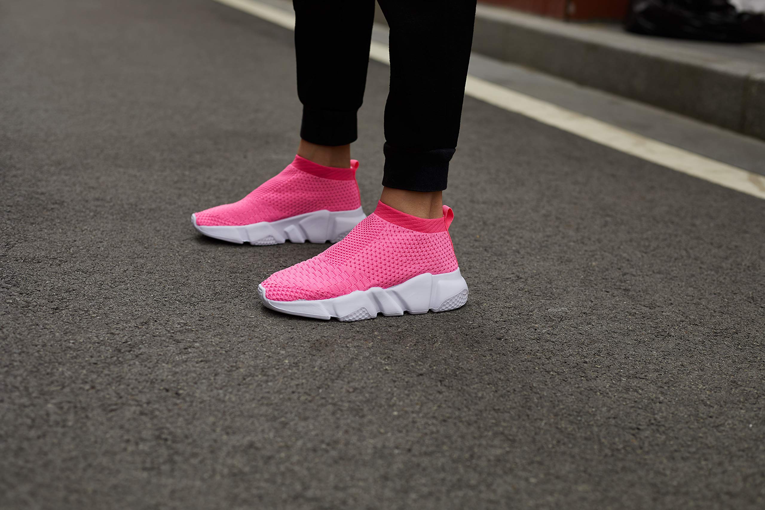 Casbeam Women's Running Shoes - Lightweight Breathable Slip-On Sneakers for Walking, Tennis, Gym & Workout - Stylish Comfortable Trainers for Ladies - Perfect for Jogging, Fitness & Casual Wear