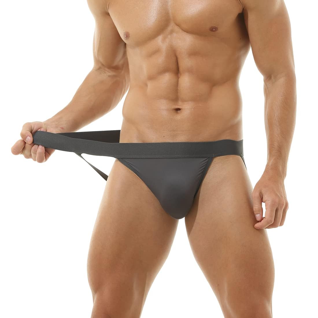BRODDLE Men's Jockstrap - Stretchy Nylon Pouch Athletic Support Underwear for Workout & Sports Performance | Comfortable Gym, Running & Cycling Support for Active Men
