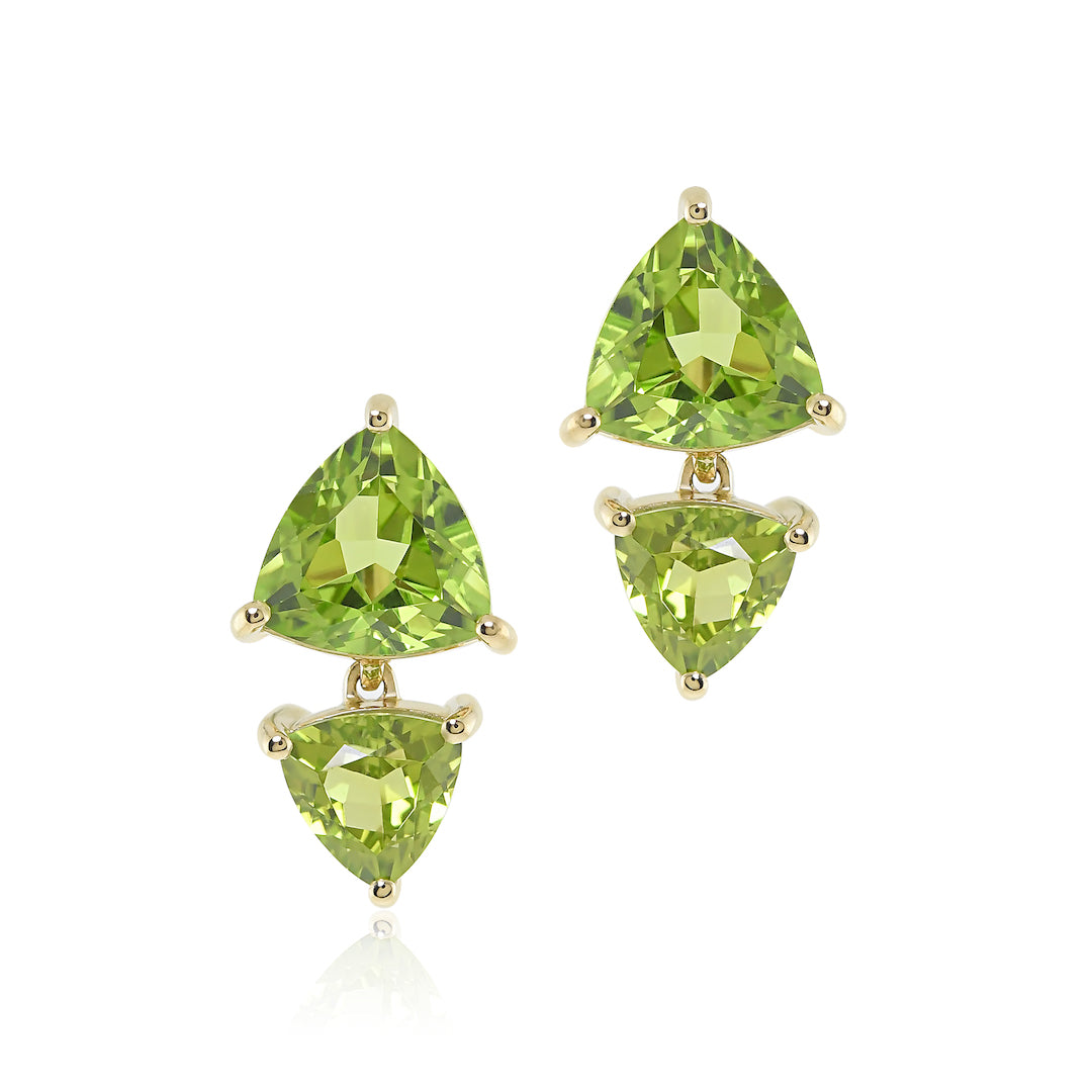 Exquisite Peridot Drop Earrings for Women – Elegant Green Gemstone Jewelry for Parties, Weddings & Special Occasions