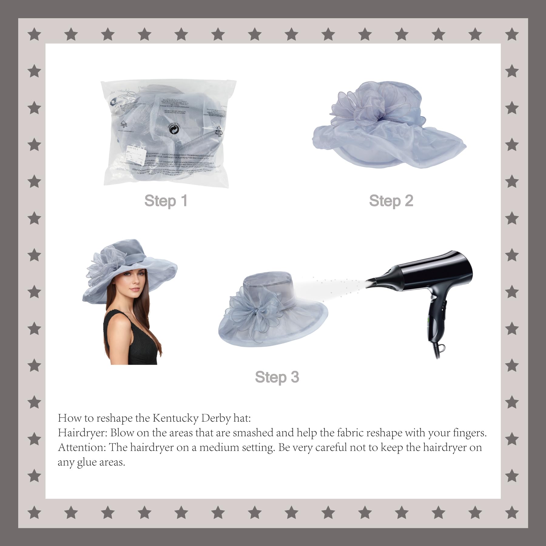 Zando Kentucky Derby Hats for Women | Elegant Organza Victorian Church Hats | Tea Party & Wedding Fascinators | Perfect for Derby Day, Sunday Service & Special Occasions