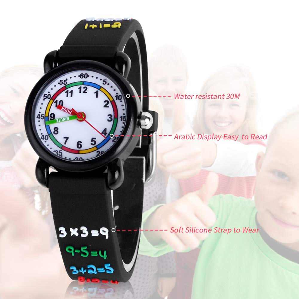 3D Cartoon Waterproof Kids Watch for Girls Ages 3-8 - Cute Digital Wristwatch for Toddlers, Birthday Gifts for Little Girls - Perfect for School, Swimming & Outdoor Play