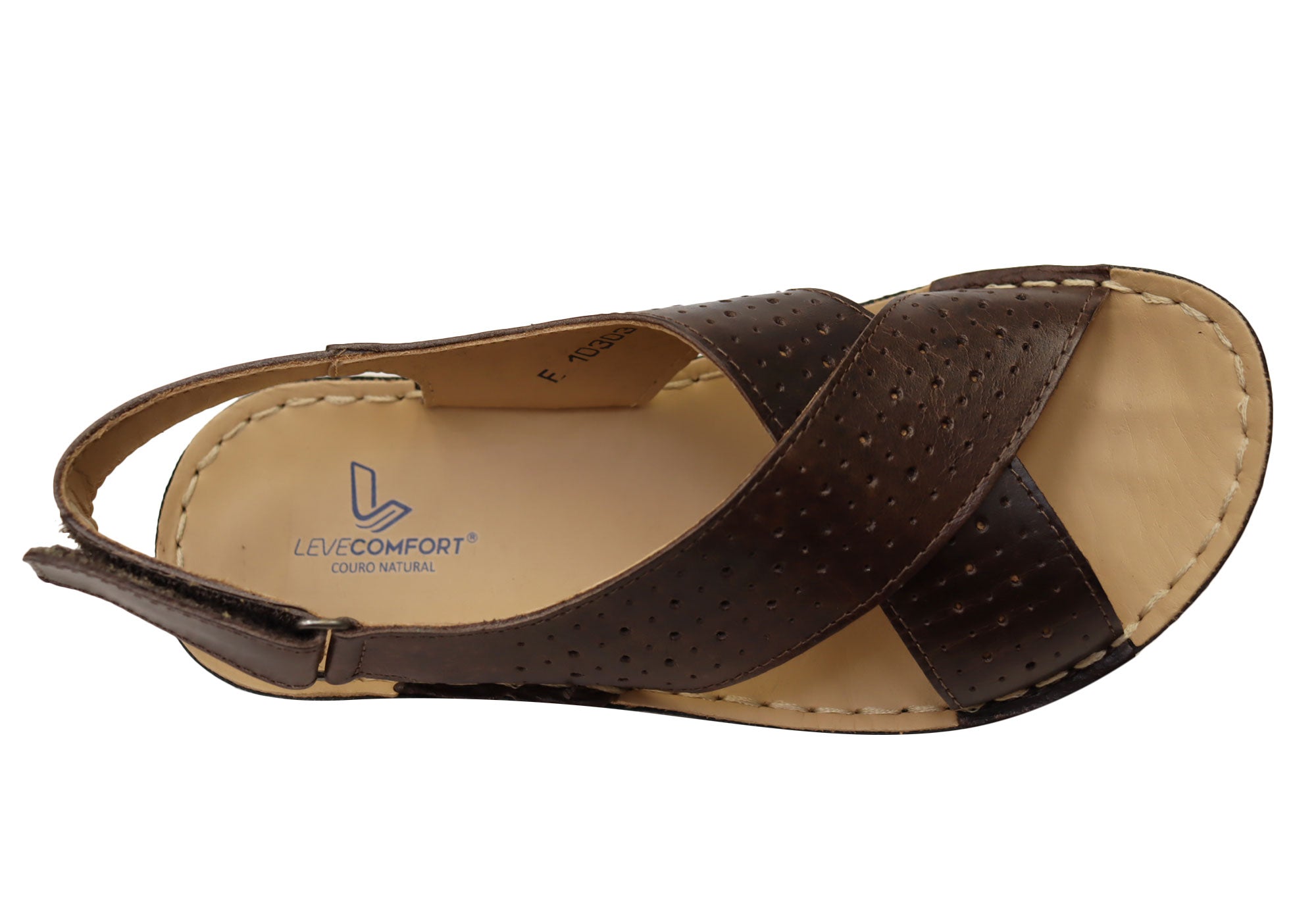 Levecomfort Women's Brazilian Leather Sandals - Comfortable Summer Sandals for Beach, Travel & Casual Wear