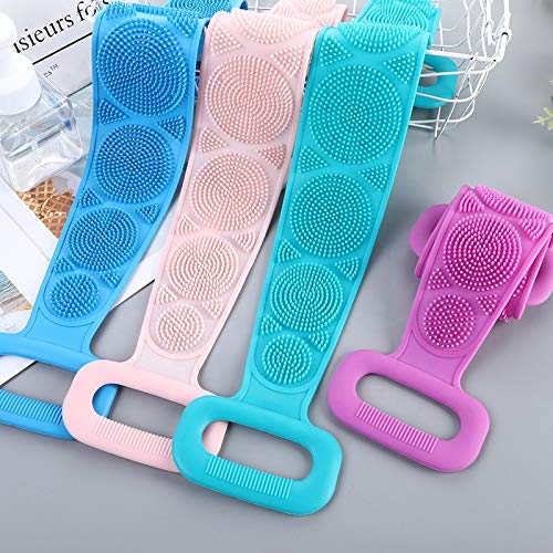 RIGJAK Dual-Sided Body Scrubber - Exfoliating Shower Brush for Men & Women - Perfect for Dead Skin Removal & Deep Cleaning