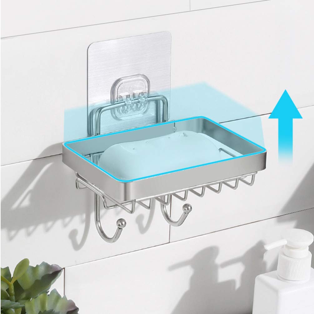 Cabilock Hanging Sponge & Soap Holder - Rustproof Bathroom Sink Storage Rack for Kitchen & Bathroom Organization (1-Pack) - Perfect for Small Spaces, RV, Dorm & Apartment Living