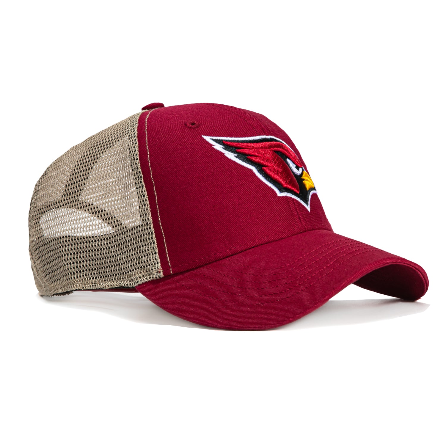 47 Brand MVP Arizona Cardinals Snapback Trucker Hat - Adjustable Baseball Cap for Men & Women - Perfect for Sports Fans, Game Day, and Outdoor Activities
