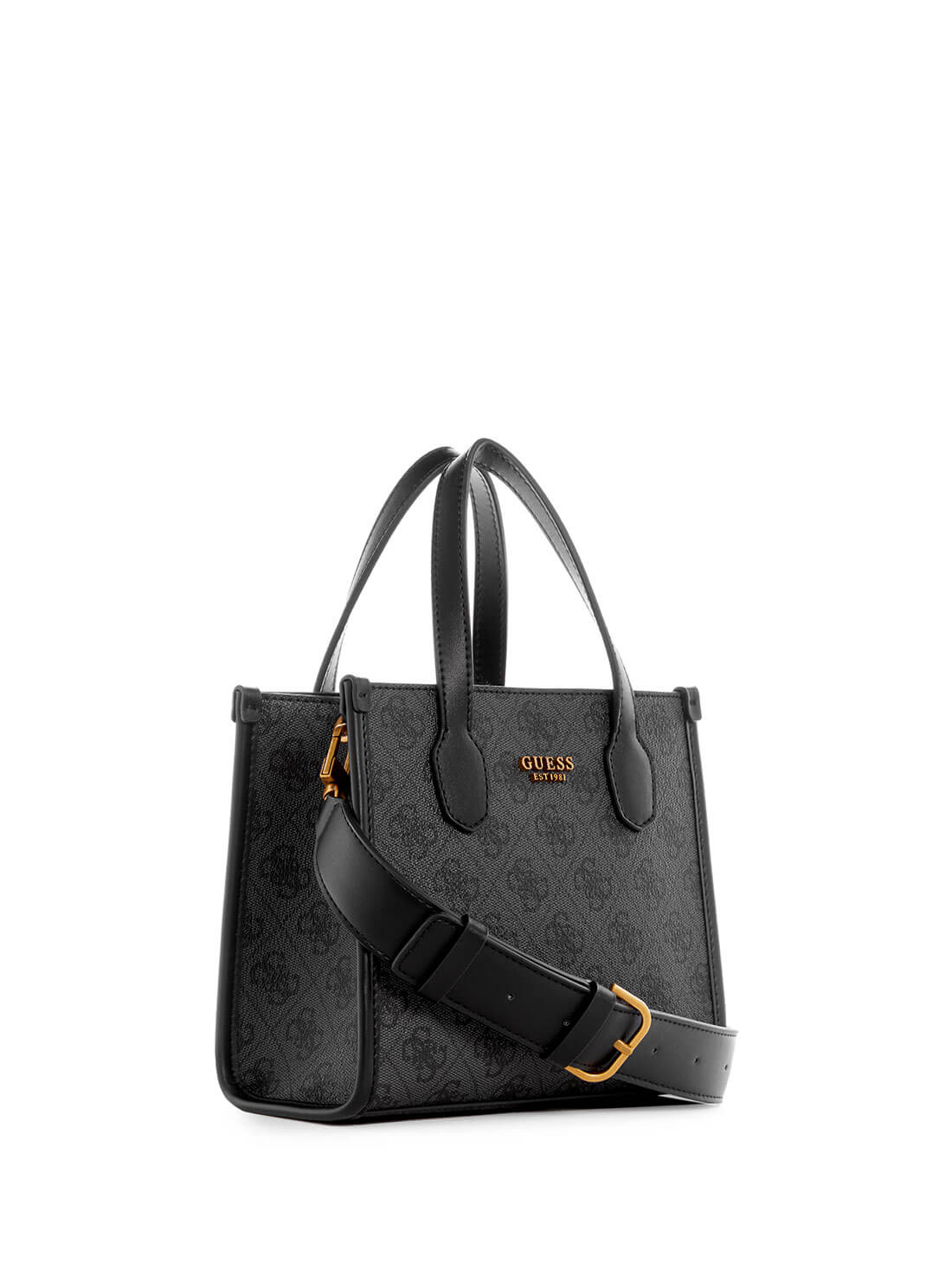 Stylish Black Silvana Dual Mini Tote Bag for Women - Fashionable Crossbody & Shoulder Purse - Perfect for Work, Travel & Everyday Use