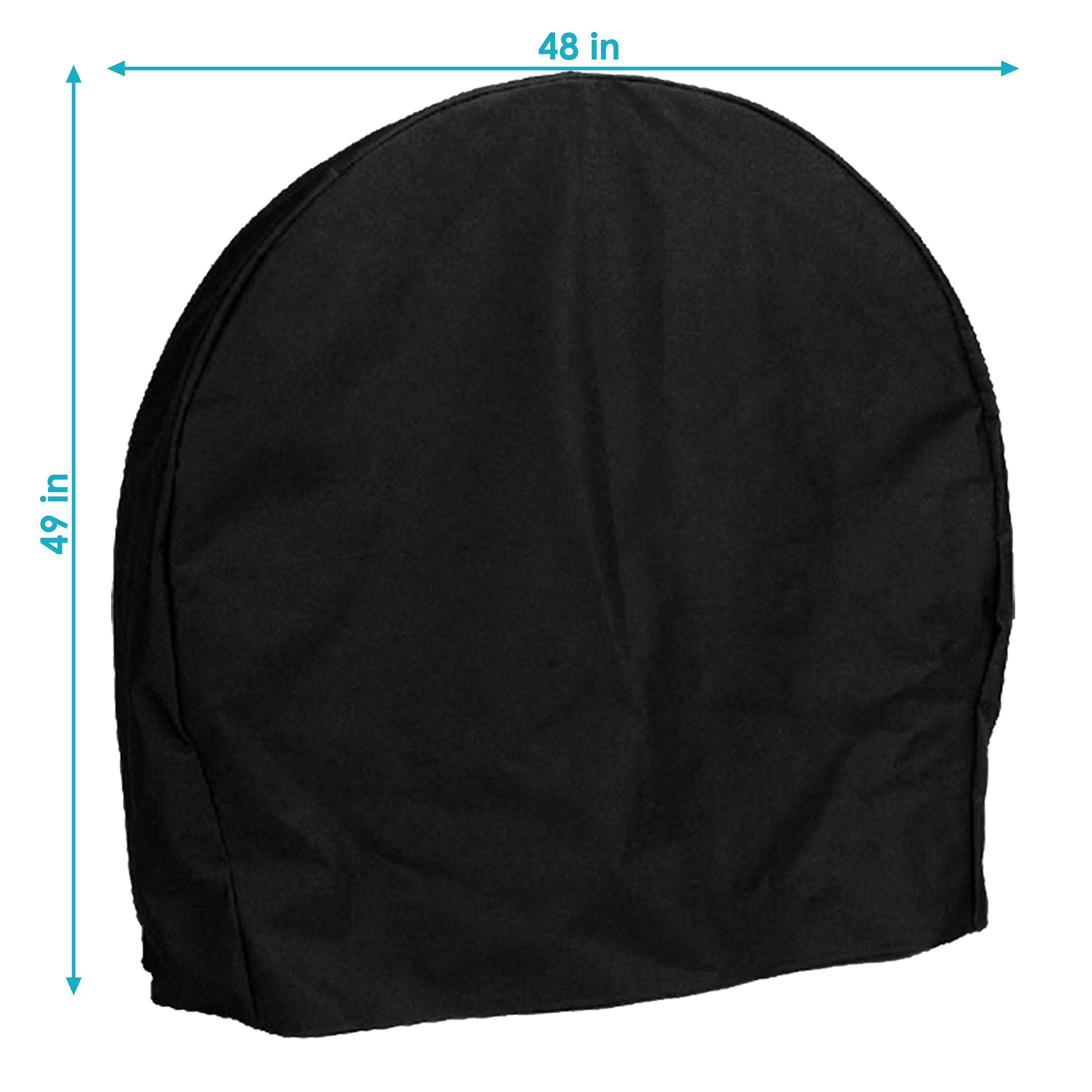 Sunnydaze Firewood Log Hoop Cover - Heavy Duty Outdoor Firewood Rack Cover for Wood Storage - Perfect for Patio, Backyard, and Camping Use