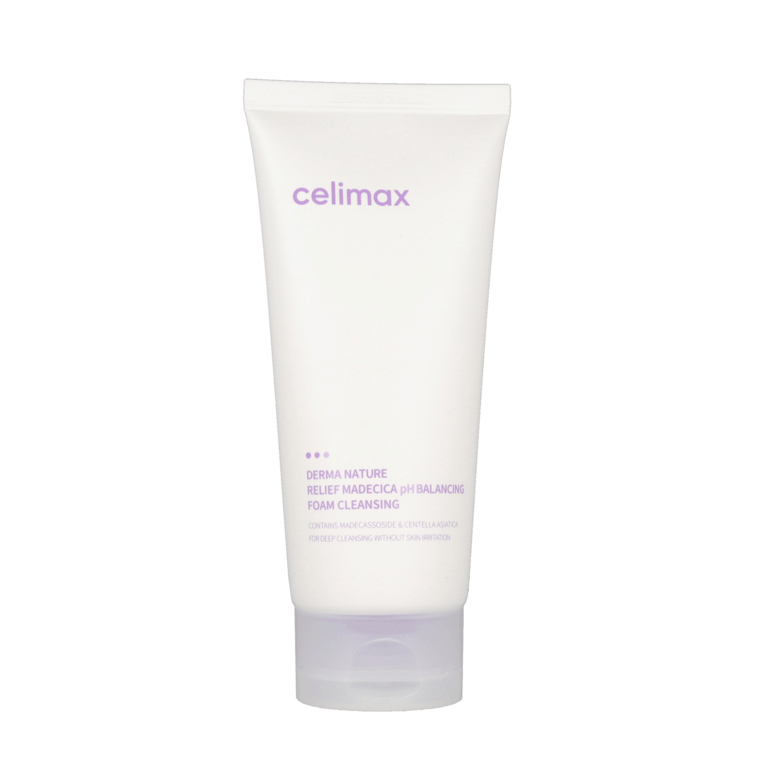 Celimax Derma Nature Relief Madecica pH Balancing Foam Cleanser 150ml - Gentle Face Wash for Sensitive Skin, Acne & Redness Relief - Perfect for Daily Skincare Routine & Post-Workout Cleansing