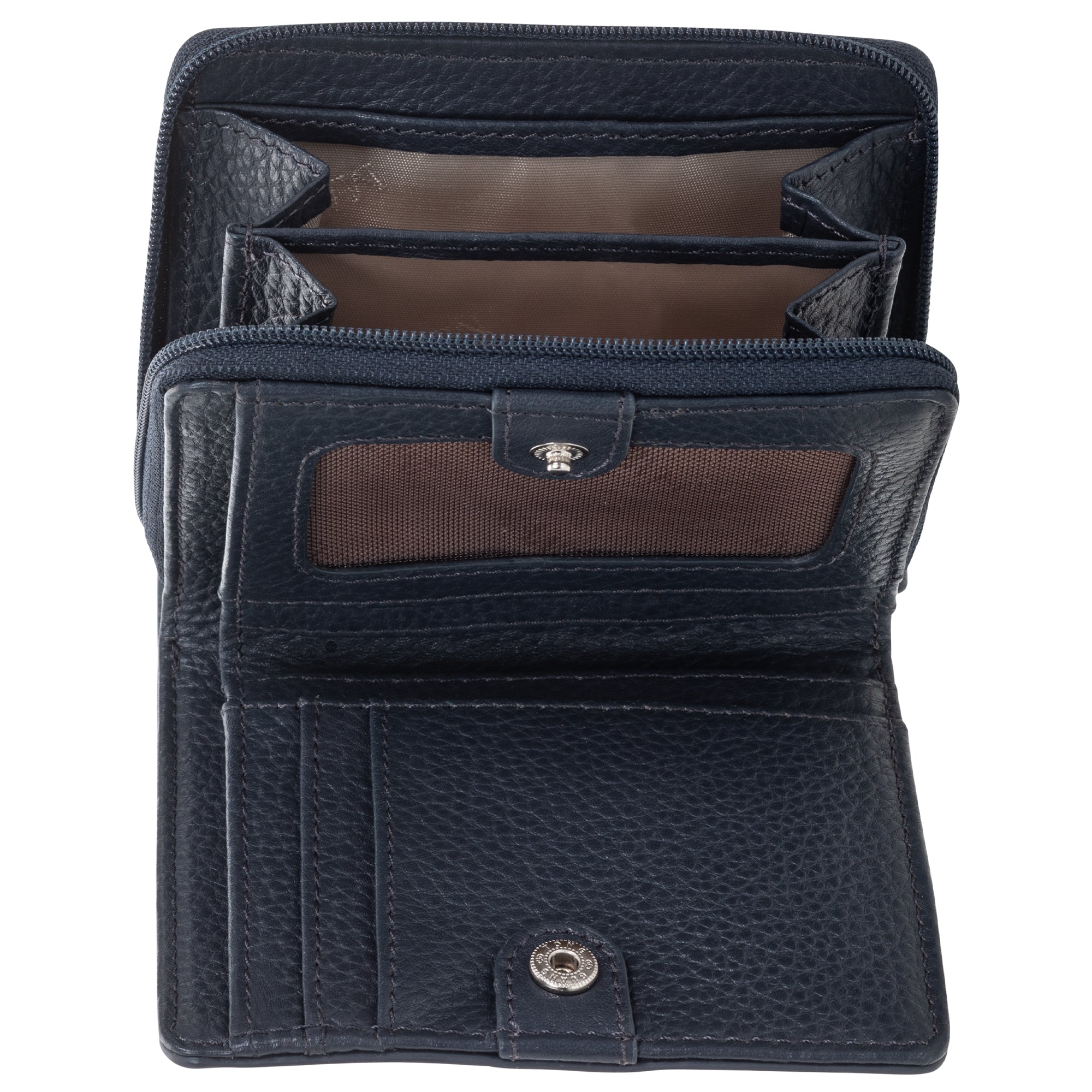 Mancini PEBBLE RFID Blocking Small Clutch Wallet for Women - Slim Minimalist Card Holder for Travel, Shopping & Night Out