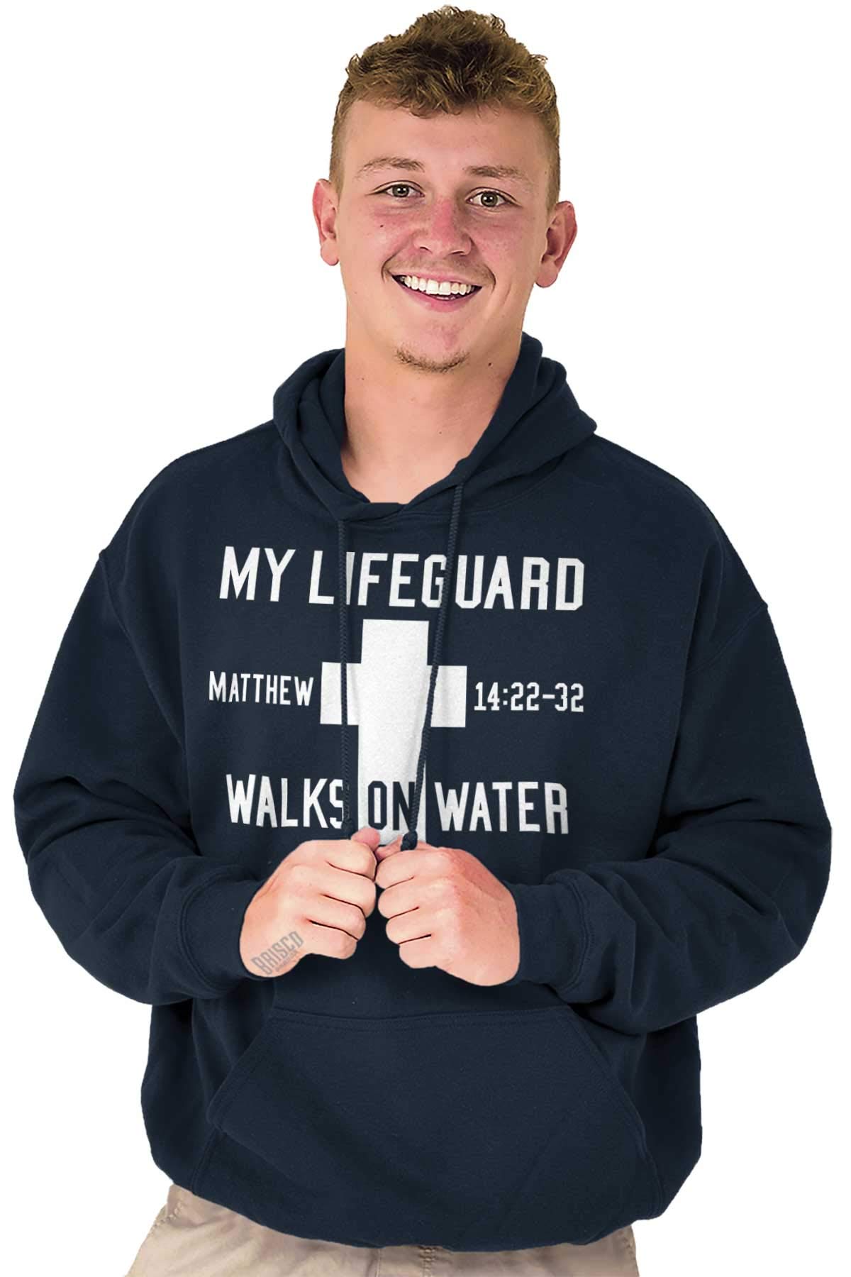 Biblical Walks on Water Hoodie - Christian Faith Apparel for Men & Women | Church, Worship & Daily Wear