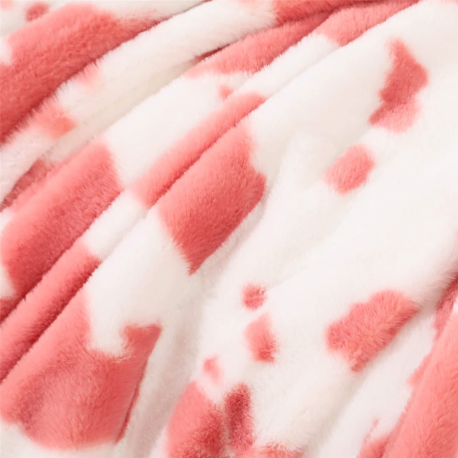 RYNGHIPY Soft Flannel Fleece Cow Print Throw Blanket - 51