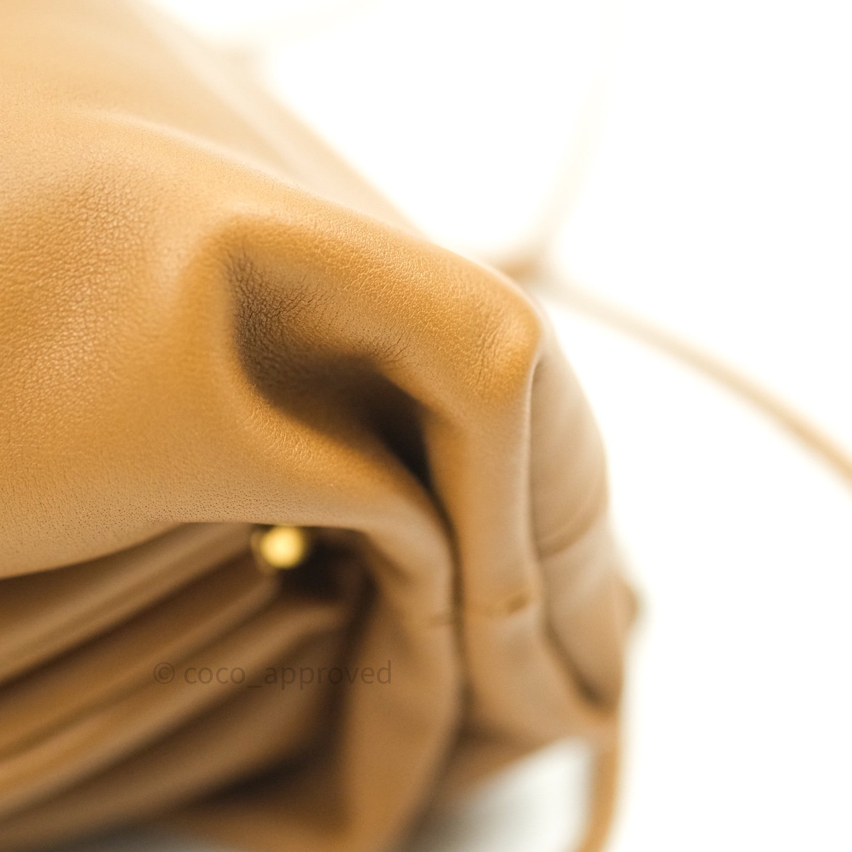 Bottega Veneta Mini Pouch Bag in Butter Calfskin Leather - Camel Color for Women | Perfect for Evening Events, Parties, and Date Nights
