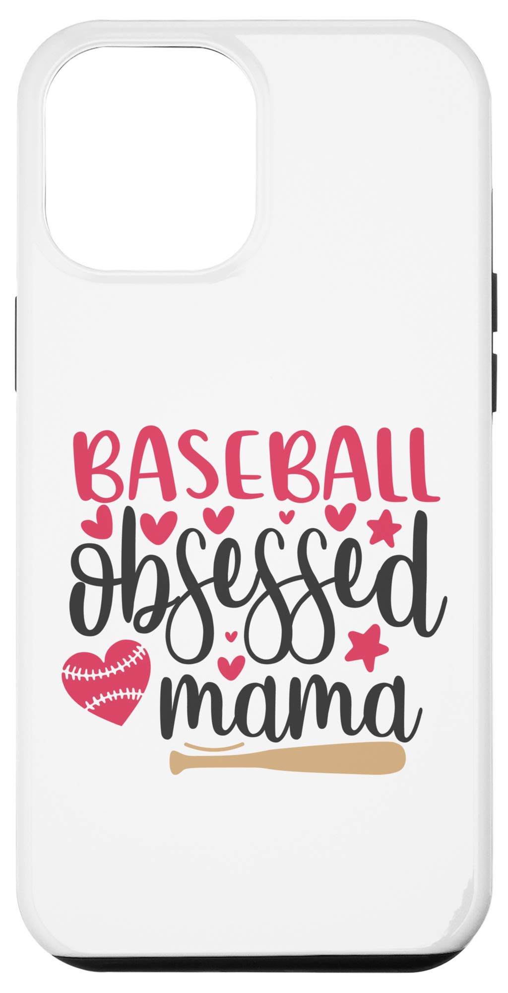 iPhone 12 Pro Max Baseball Themed Phone Case - Perfect Gift for Baseball Loving Moms & Mothers | Protective Cover for Sports Enthusiasts & Super Fans