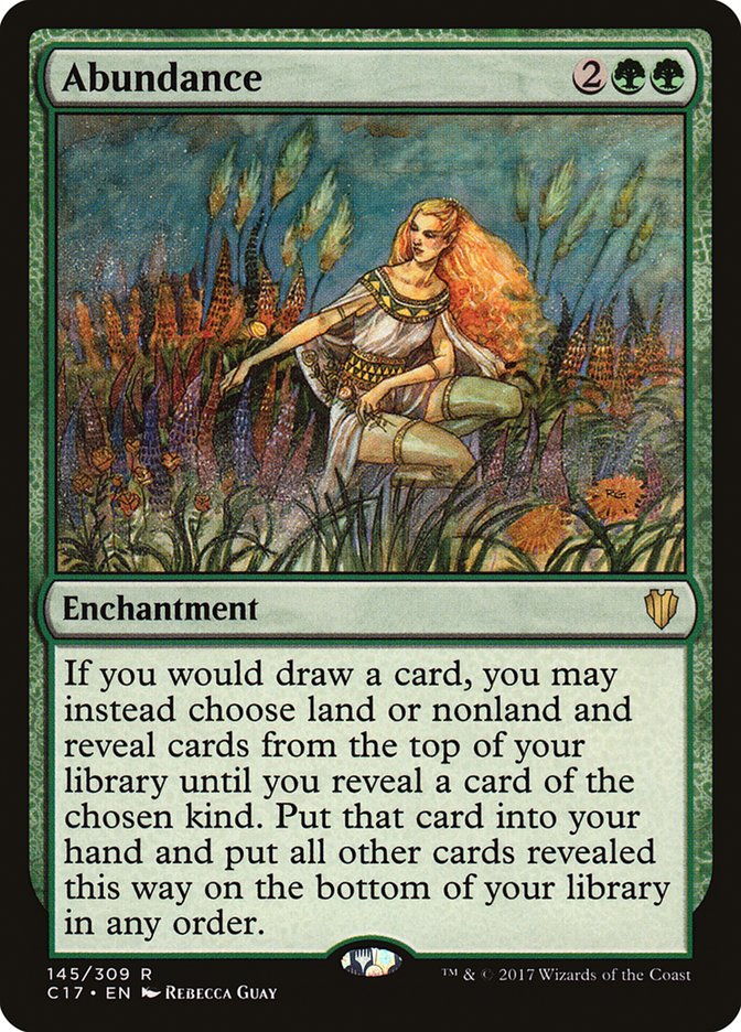 Abundance Commander 2017 MTG Card - Rare Magic: The Gathering Collectible for Commander Decks & Strategy Games