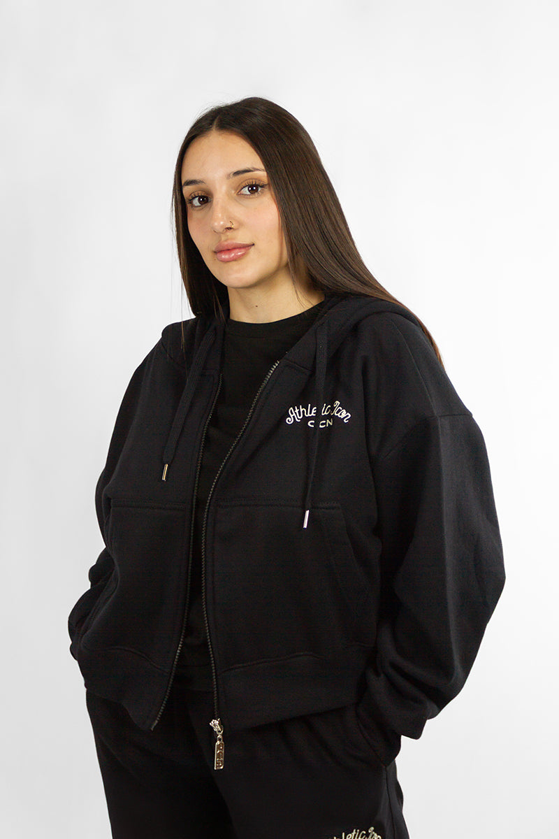 OCN M Crop Boston 601M6 Black Campera Jacket - Lightweight Waterproof Windbreaker for Hiking, Camping & Outdoor Adventures
