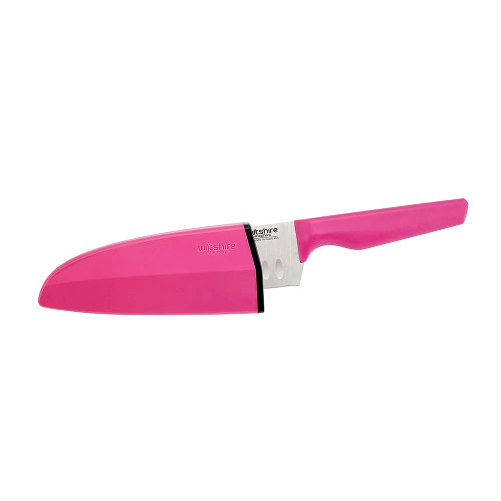 StaySharp Pink Duo Set - 2-Piece Santoku & Utility Knife for Kitchen | Perfect for Slicing, Dicing & Food Prep | Ideal Gift for Home Cooks & Culinary Enthusiasts