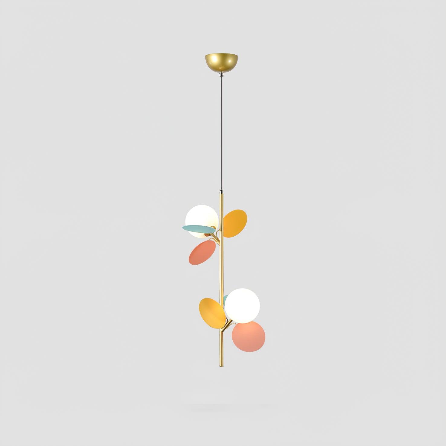 Blanca Pendant Light - Modern Hanging Ceiling Lamp for Kitchen Island, Dining Room & Bedroom | Elegant Glass Shade with Brass Finish | Indoor Lighting Fixture