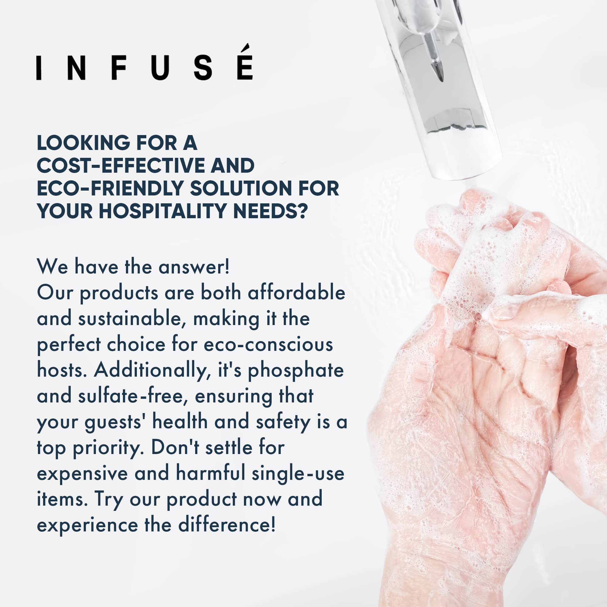 Terra Pure Infuse Hotel Hand & Body Wash - 1 Gallon Bulk Refill for Hospitality & Vacation Rentals | Premium Liquid Soap for Dispensers in Hotels, Spas & Airbnb (4-Pack) | Ideal for Guest Bathrooms & Commercial Use
