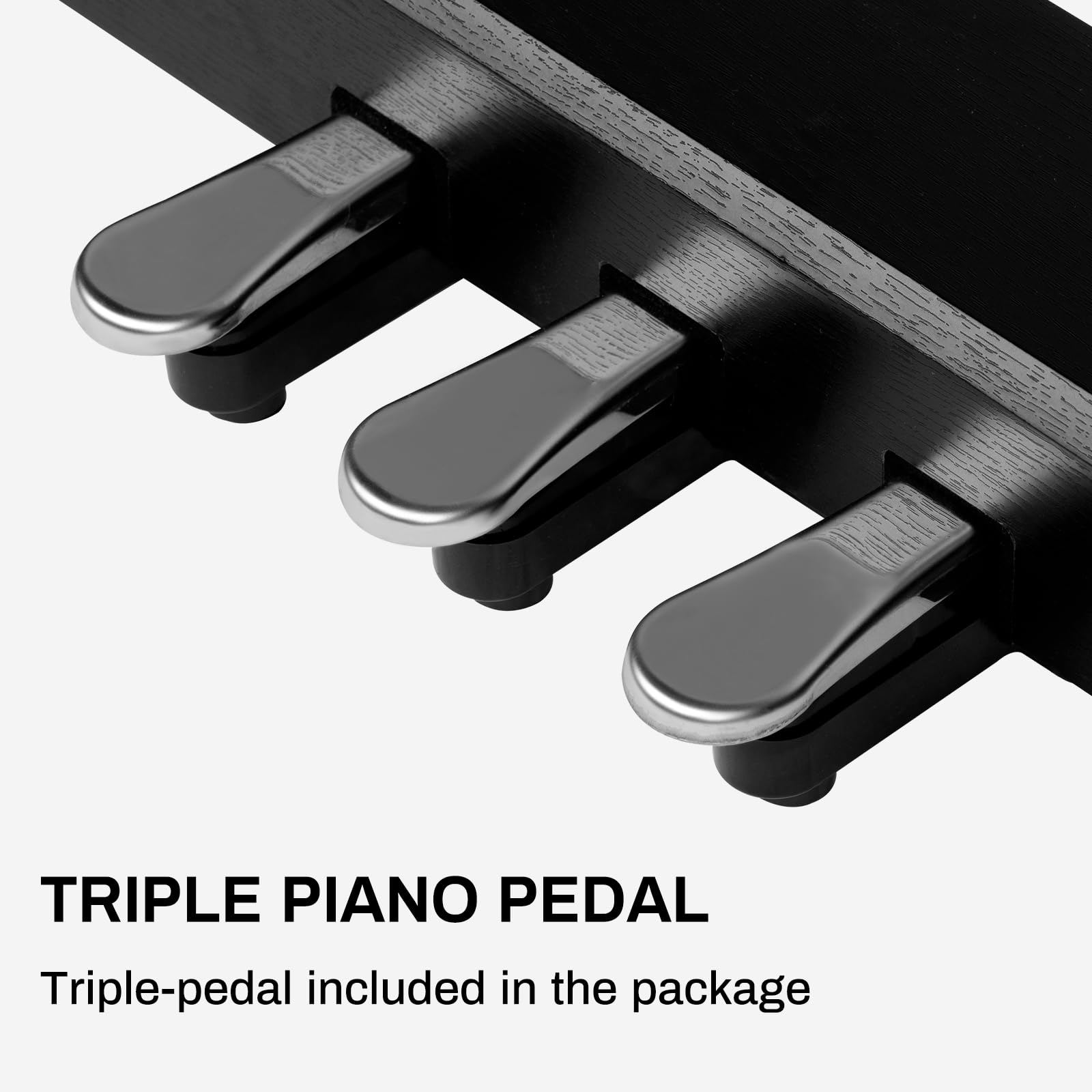 Mosen 88-Key Weighted Digital Piano with Furniture Stand & 3-Pedal Unit - Hammer Action Keyboard, Full-Size Electric Piano with USB-MIDI/Wireless Connectivity (Model MDP-110) - Perfect for Home Studios, Music Lessons & Professional Performances