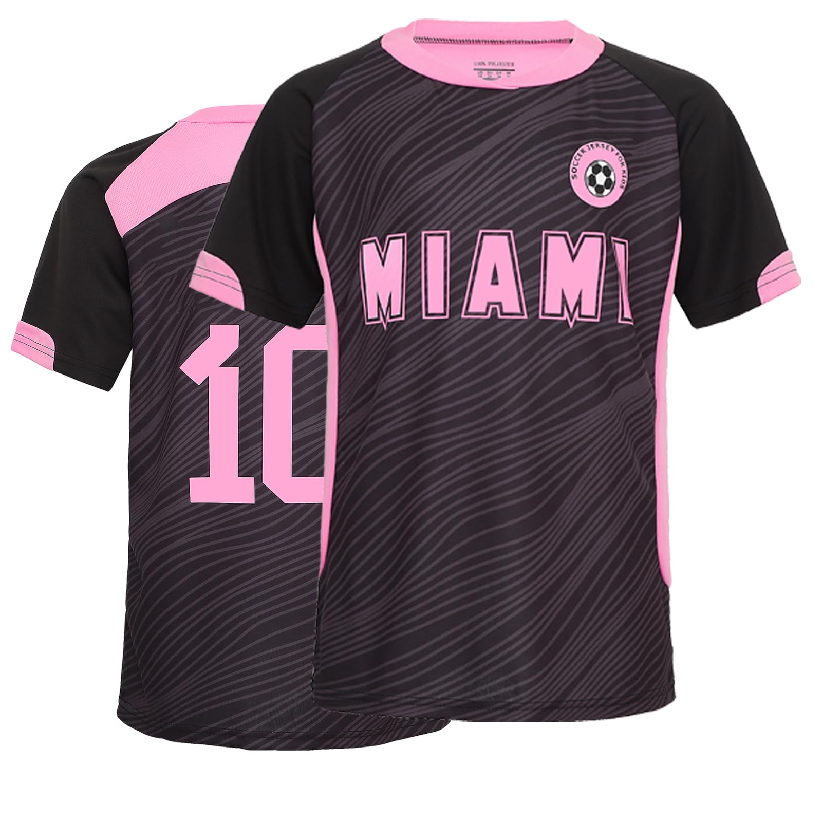 **Kids Soccer Jerseys for Boys & Girls - Youth Football Training Uniforms - Team Fan Shirts & Gift Set for Games, Practice & Fan Support**