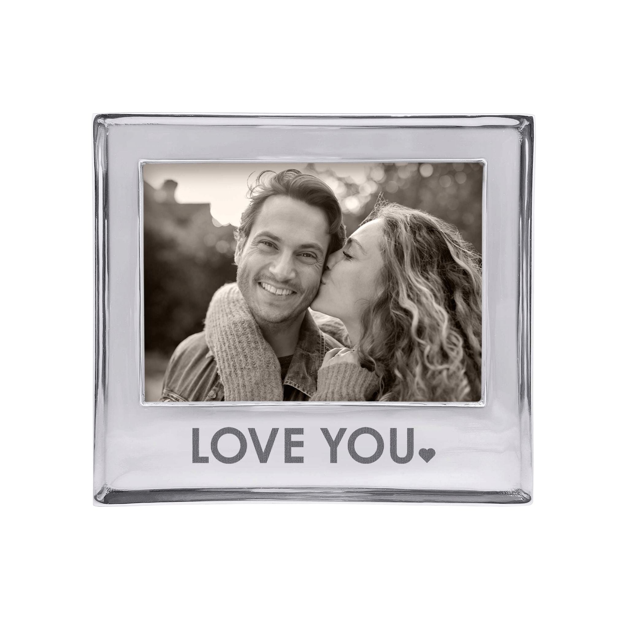 LOVE YOU Signature 5x7 Picture Frame - Elegant Photo Display for Home Decor, Wedding Gifts & Anniversary Presents