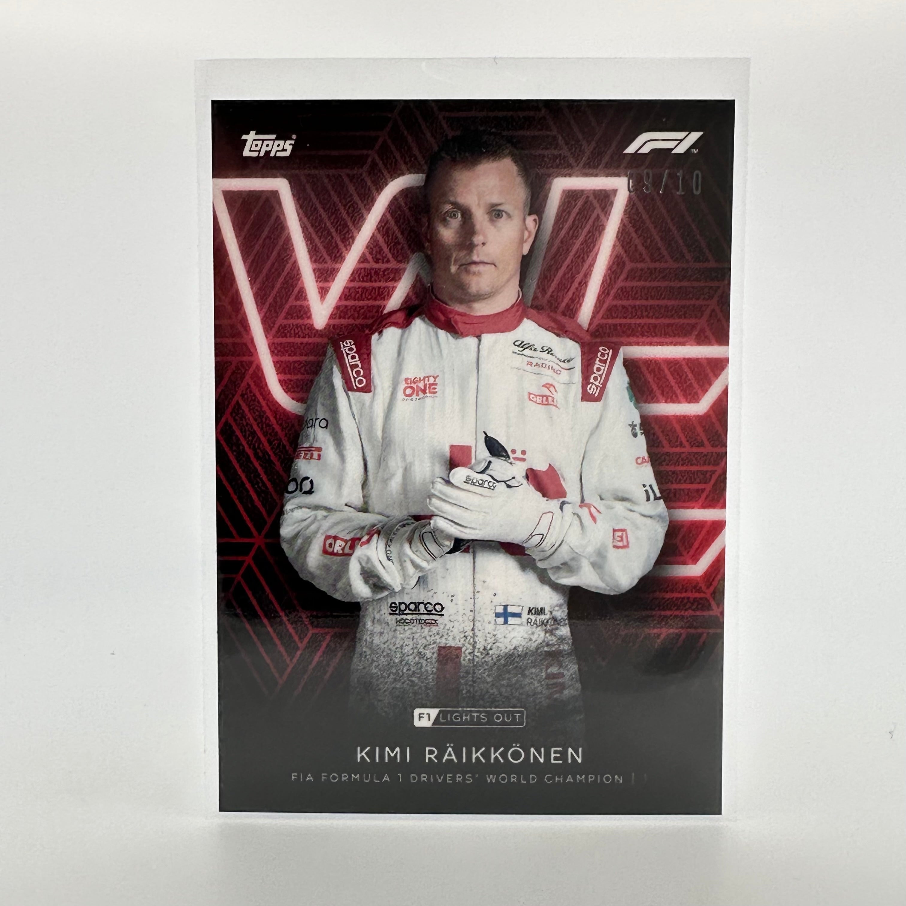 Kimi Raikkonen 2009-2010 Formula 1 Drivers World Champion Merchandise - Perfect for F1 Fans, Collectors, and Motorsport Enthusiasts