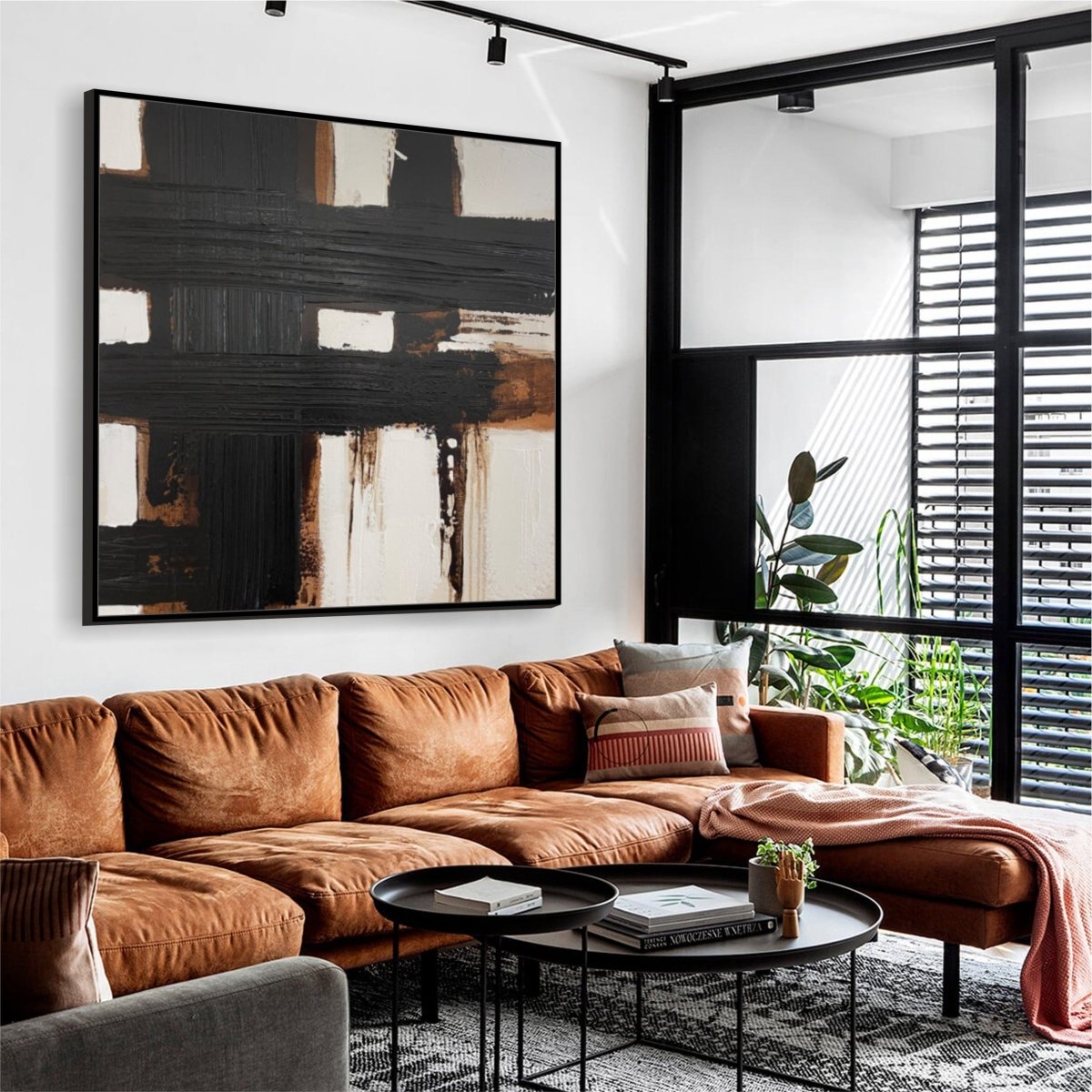 Dark Grid - Stylish and Durable Mesh Design for Home Decor, Office Organization & DIY Projects | Perfect for Shelving, Room Dividers & Wall Art