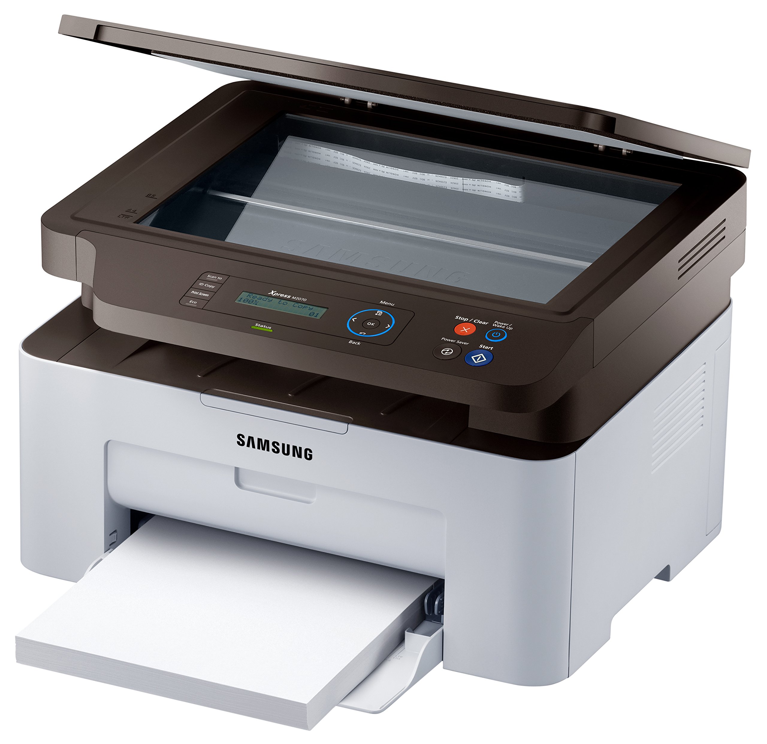 Samsung SL-M2070 Wireless Monochrome Laser Printer - All-in-One Printer for Home & Office with Copy, Scan, Fax - Fast Printing, Compact Design, Energy Efficient - Perfect for Small Businesses & Remote Work