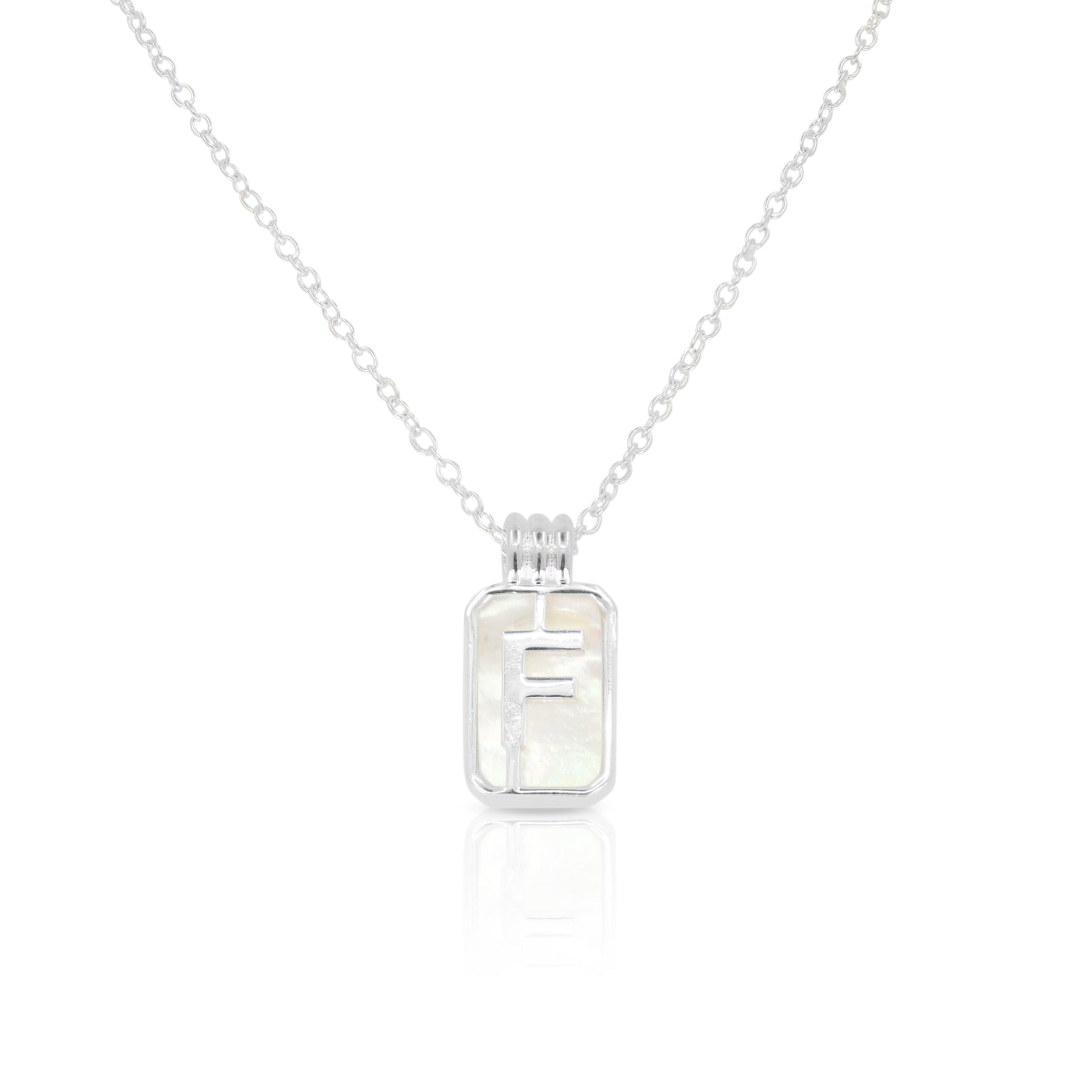 Initial A to Z Silver Necklace for Women - Personalized Alphabet Pendant Jewelry Gift for Her - Perfect for Birthdays, Anniversaries & Everyday Wear