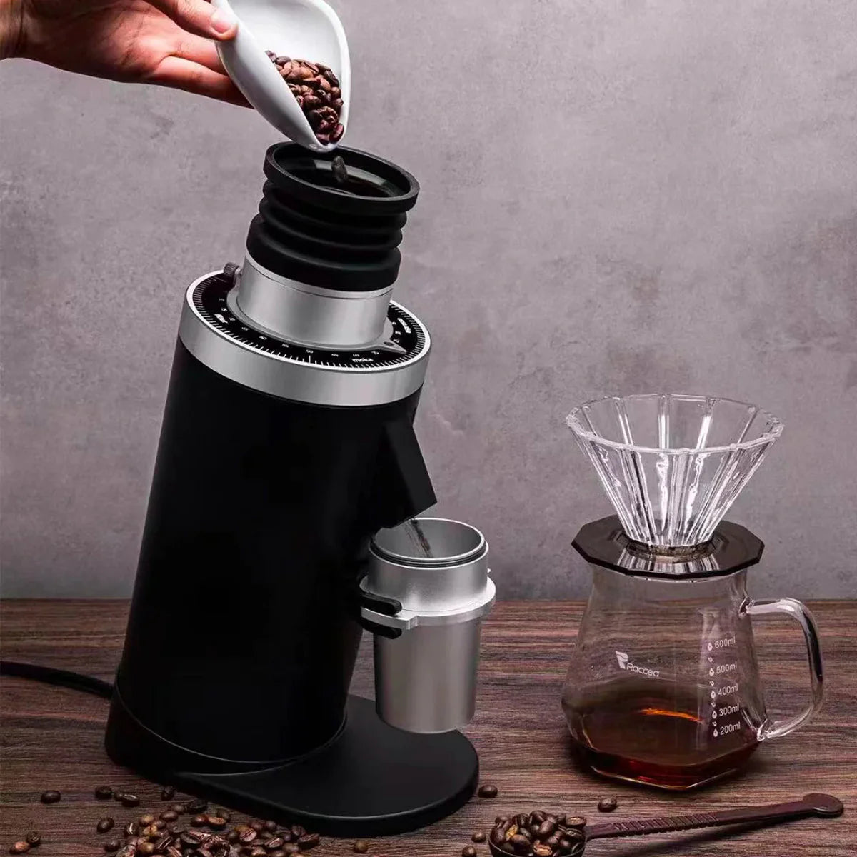 DF64 Gen 2 Electric Coffee Grinder with Titanium Burrs - Professional Espresso & Pour Over Grinder for Home Baristas - Perfect for French Press, Cold Brew & Drip Coffee Makers