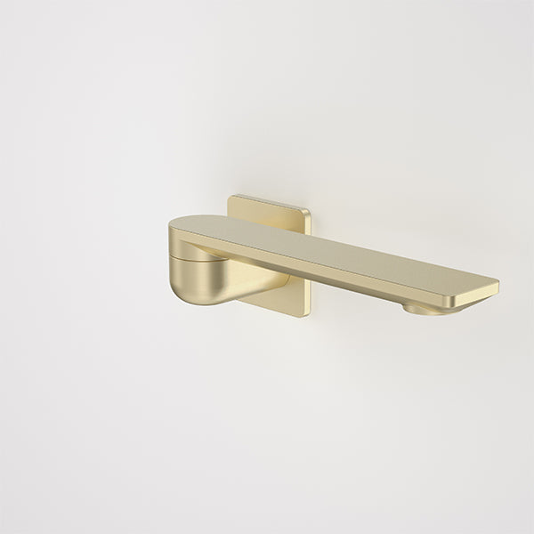 Caroma Urbane II 220mm Square Bath Swivel Outlet in Brushed Brass - Modern Bathroom Faucet for Vanity Sink & Basin - Perfect for Home Renovation & Luxury Bathroom Design