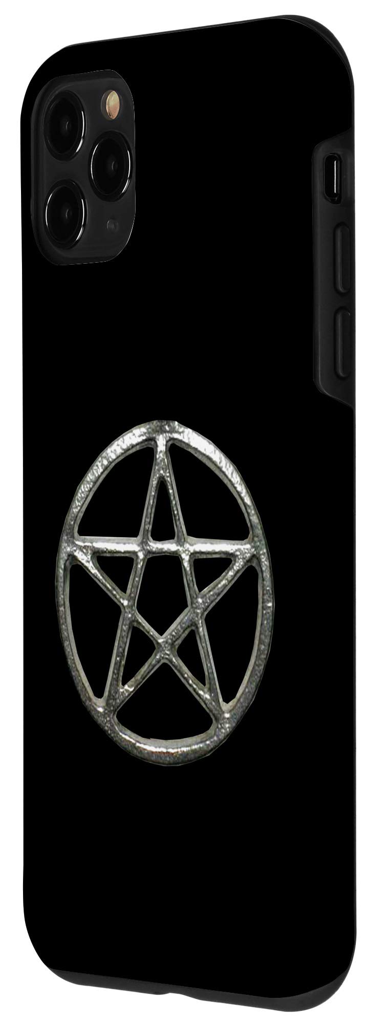 iPhone 11 Pro Case - Premium Gray Wiccan Pentagram Design, Shockproof & Scratch-Resistant Phone Cover for Protection | Perfect for Pagan, Wiccan & Occult Enthusiasts