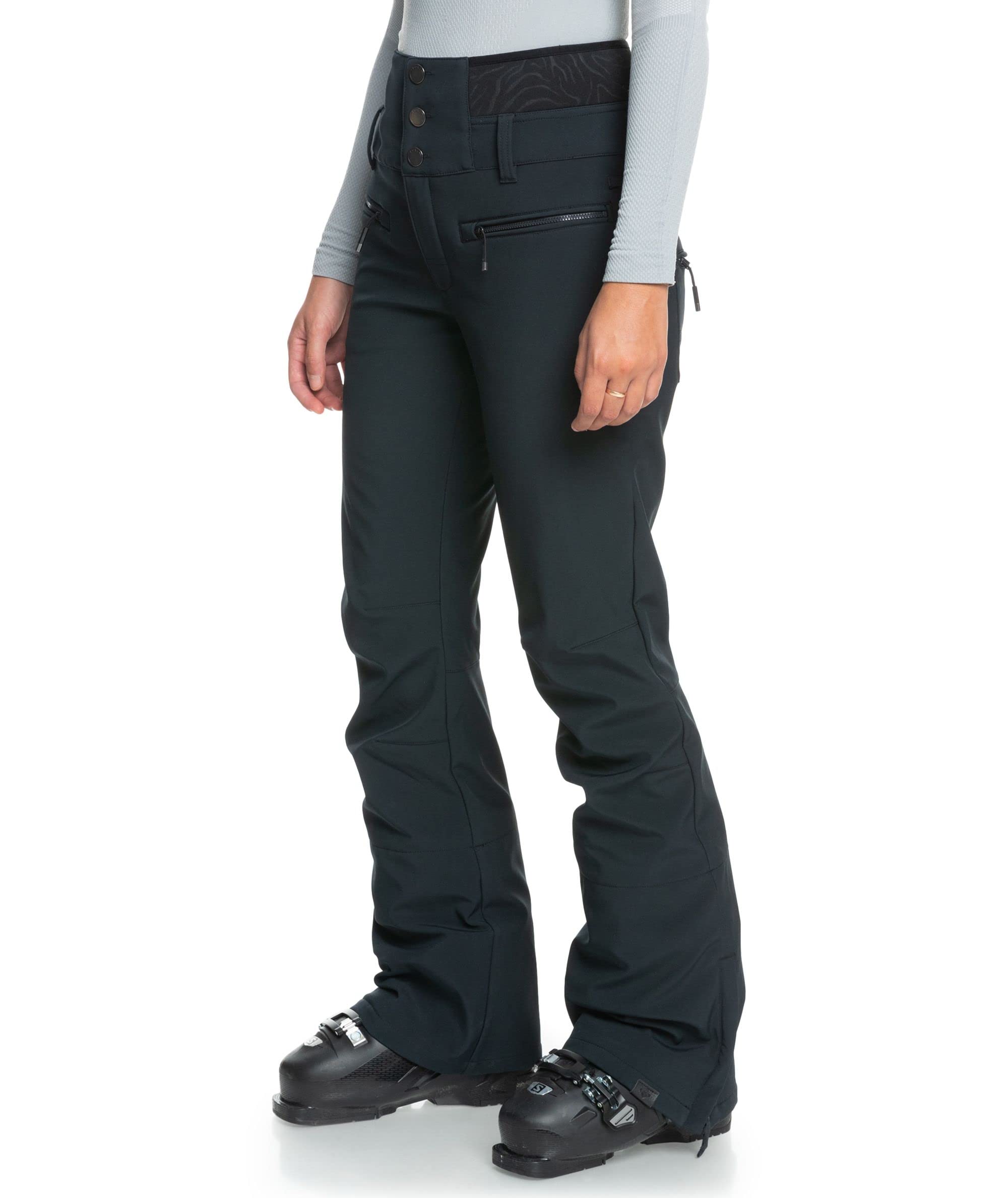 Roxy Women's Rising High Snow Pants - Waterproof Insulated Ski Pants for Winter Sports & Outdoor Activities