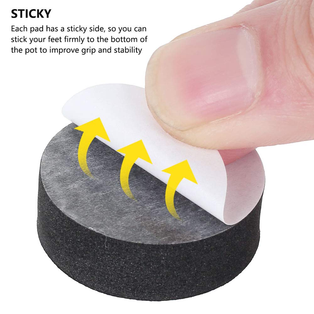 40Pcs Heavy Duty Pot Feet Risers for Outdoor & Indoor Flower Pots - Durable Plant Pot Stands with Non-Slip Design - Perfect for Patio, Garden, Deck, and Balcony Planters to Improve Drainage & Air Circulation