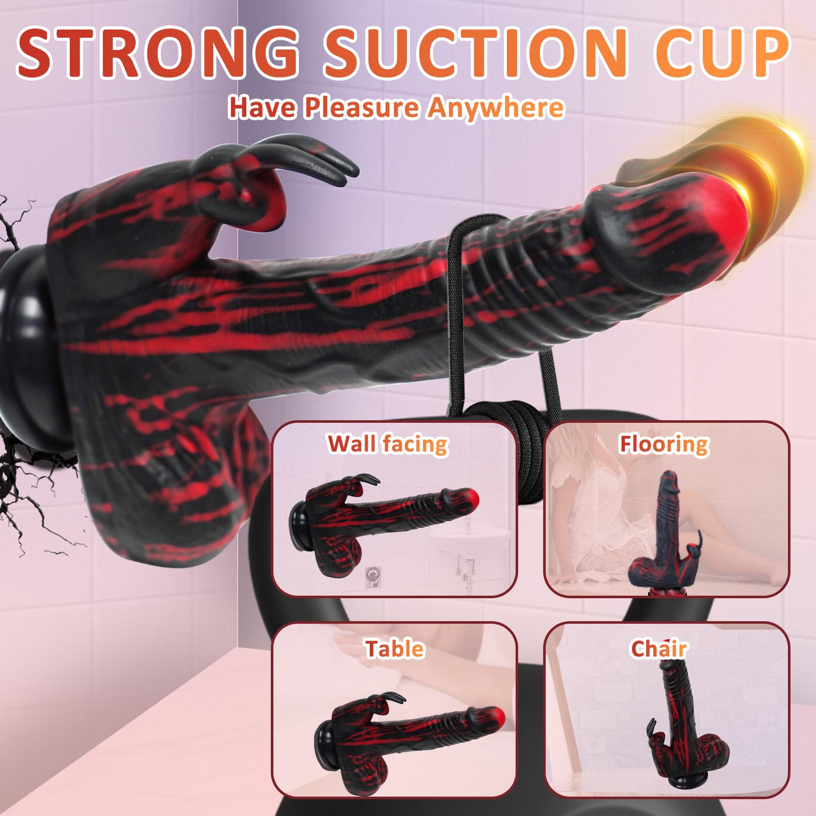 8.26 Inch Realistic Thrusting Dildo Vibrator with Remote Control - 3 Thrusting & 5x5 Vibration Modes for Women & Couples - G-Spot, Clit & Anal Stimulation - Perfect for Solo Play, Couples Intimacy & BDSM Exploration