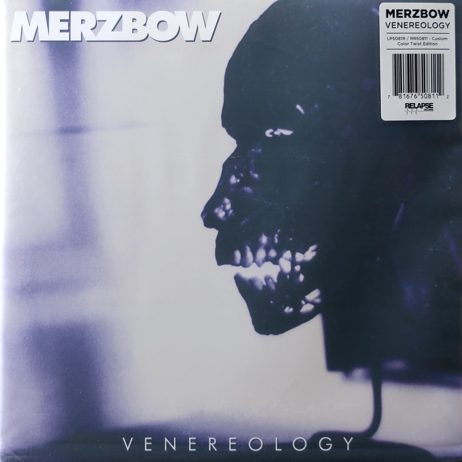 MERZBOW 'Venereology' Limited Edition Clear/White/Pink Vinyl 2LP Record - Noise Music Collector's Item for Audiophiles & Experimental Music Lovers