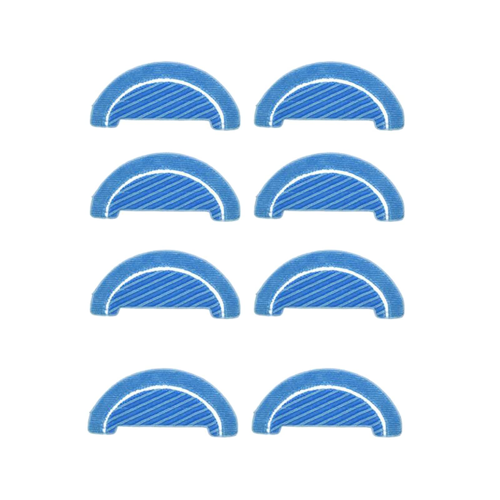8Pcs Replacement Mop Cloth for Conga 1090 Vacuum Cleaner - Washable Microfiber Pads, Blue - Perfect for Hardwood Floors, Tile & Pet Hair Cleaning - Vacuum Cleaner Accessories & Household Cleaning Tools