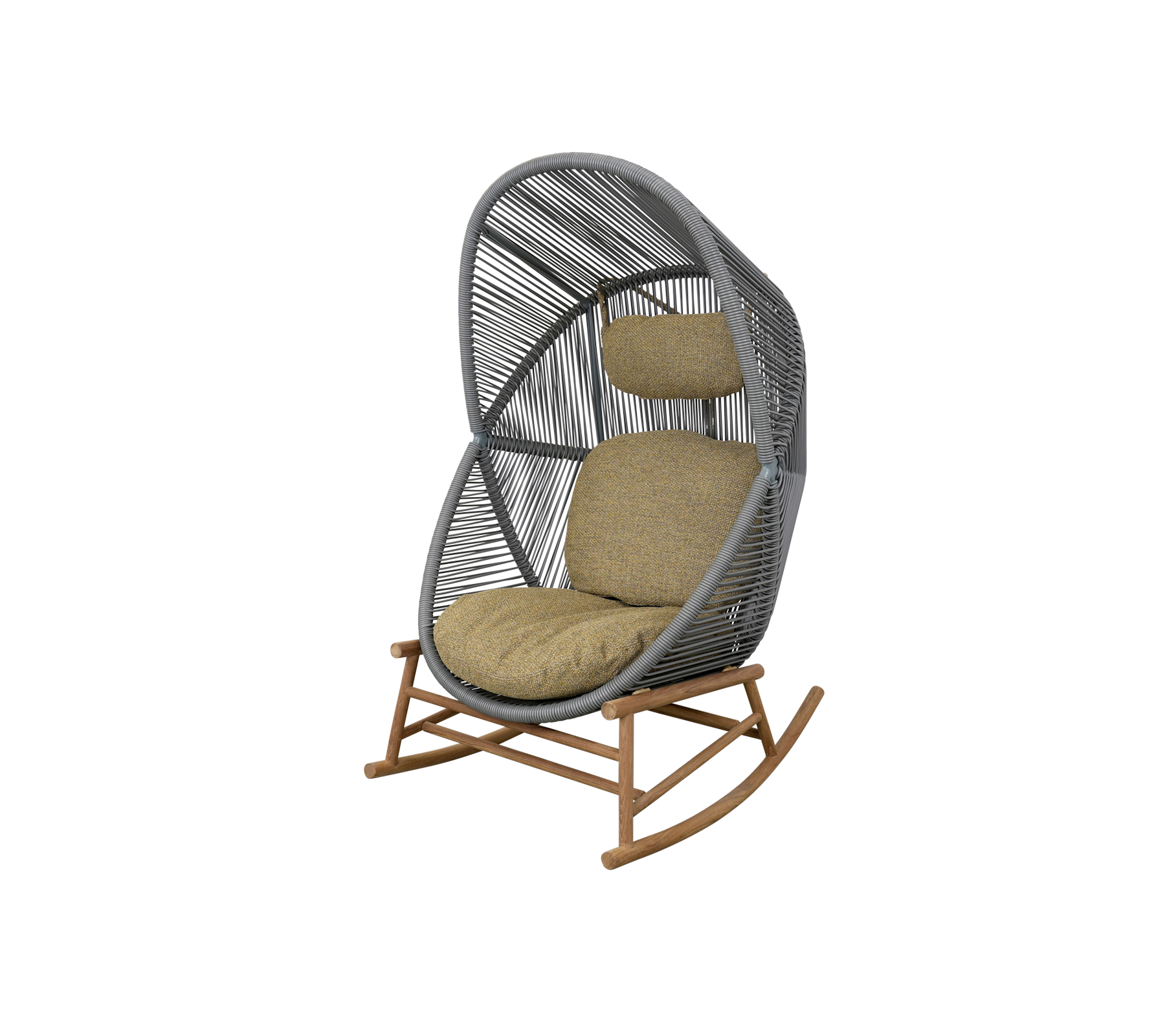 Hive Rocking Chair - Modern Wooden Rocker for Nursery, Living Room & Patio - Comfortable & Stylish Home Decor