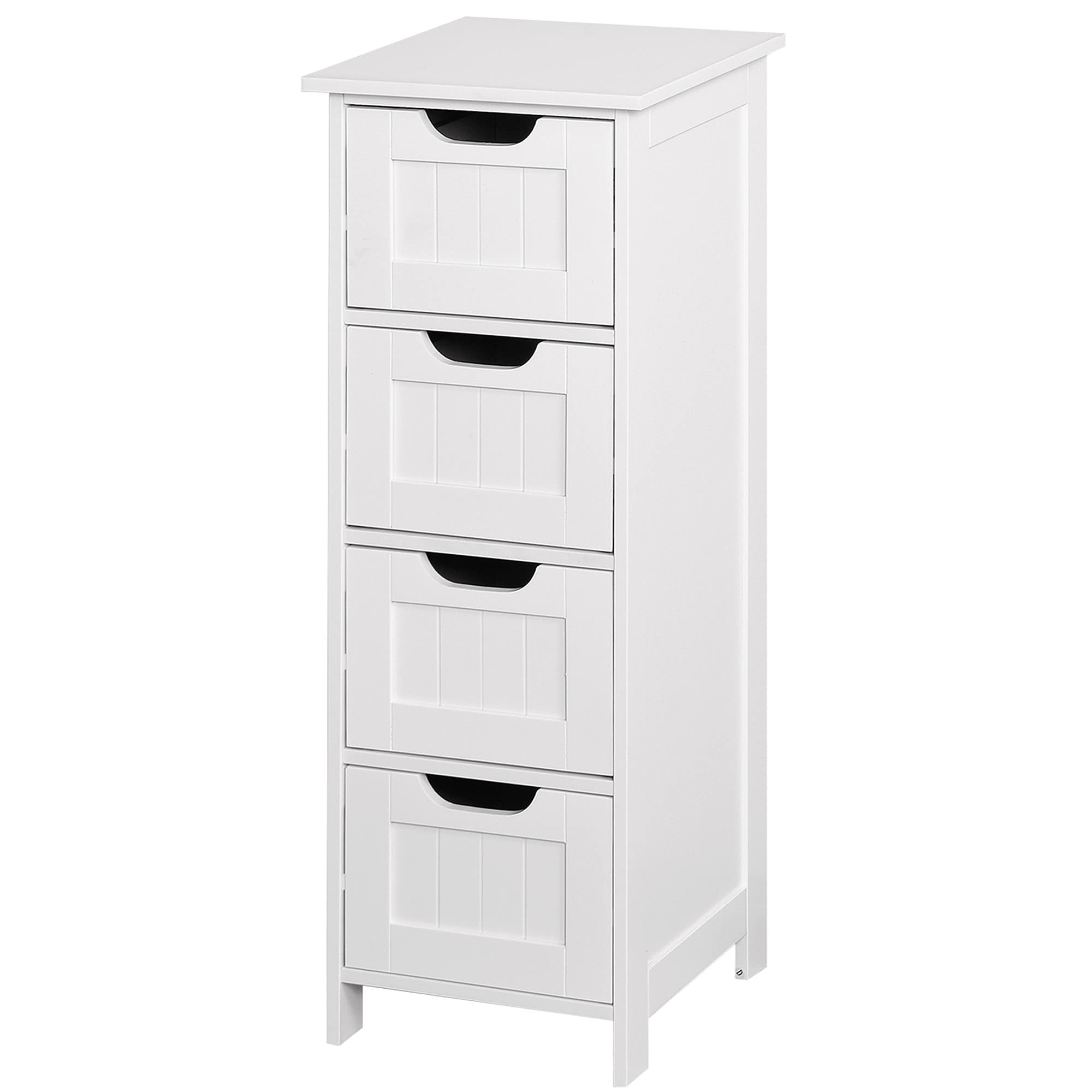 Recaceik 4-Drawer Freestanding Storage Cabinet for Bathroom, Kitchen, Entryway & Bedroom - 11.8