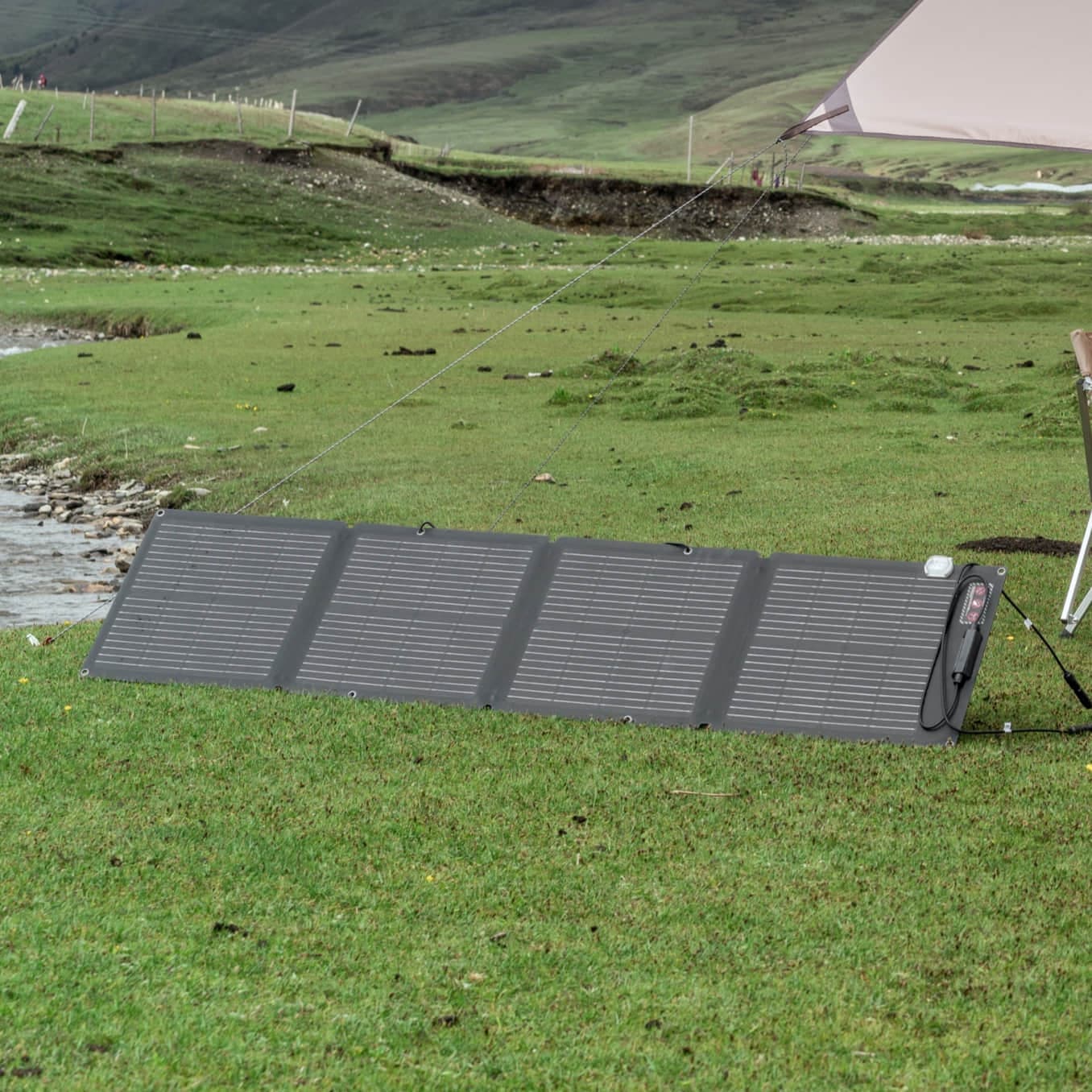 EcoFlow Foldable 110W Portable Solar Panel - Lightweight & Waterproof for Camping, RV, Off-Grid Power - Best Buy Pickup Available